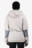 Burberry 2023 Grey Stretch Knit Sleeve Patch Logo Hoodie Size M Mens