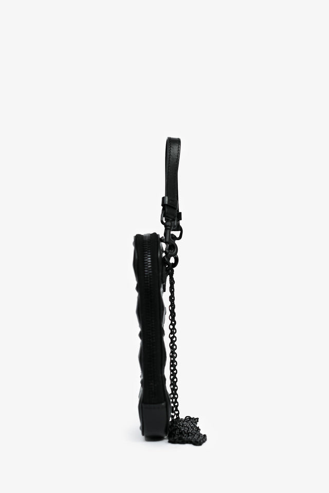 Christian Dior 2022 Black Cannage Leather 'Lady Dior Call'in Dior' Phone Holder