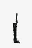 Christian Dior 2022 Black Cannage Leather 'Lady Dior Call'in Dior' Phone Holder