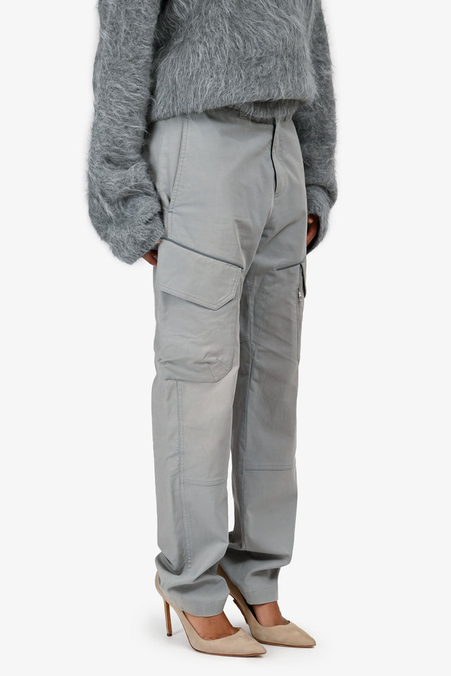 Louis Vuitton Grey Cotton Cargo Pants Size 38 Mens