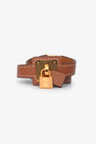 Hermes Gold Swift Leather Double Tour O'Kelly Bracelet
