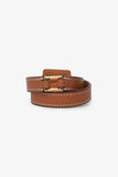 Hermes Gold Swift Leather Double Tour O'Kelly Bracelet