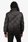 Hermes Black/White Reversible Printed Nylon Puffer Jacket Size 36