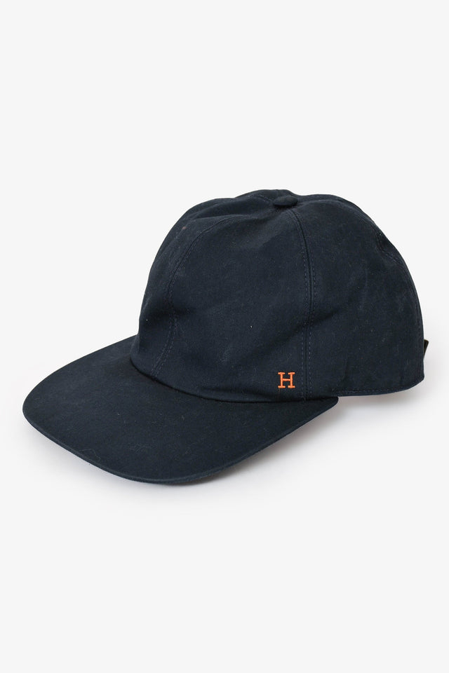 Hermes Navy/Orange 'Dream' Embroidered Cap Size S