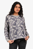 Hermes Grey Blue 'Bride De Cour' Printed Crewneck Sweatshirt Size 38