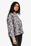 Hermes Grey Blue 'Bride De Cour' Printed Crewneck Sweatshirt Size 38