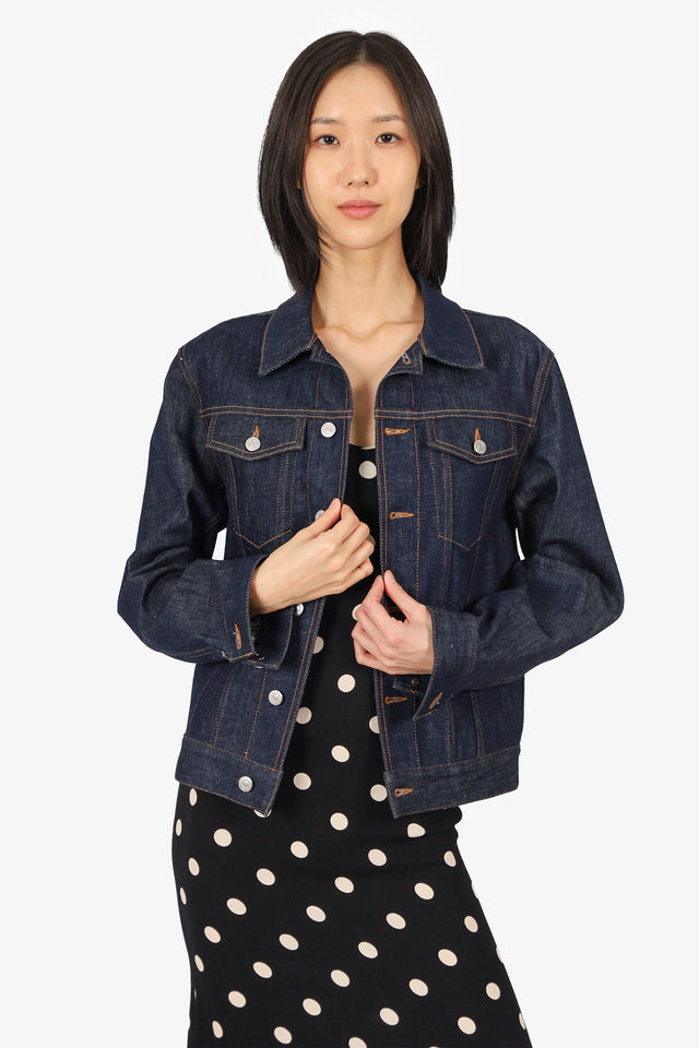 Christian Dior Blue Denim Oblique Jacket Size 44