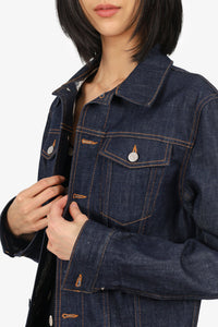 Christian Dior Blue Denim Oblique Jacket Size 44