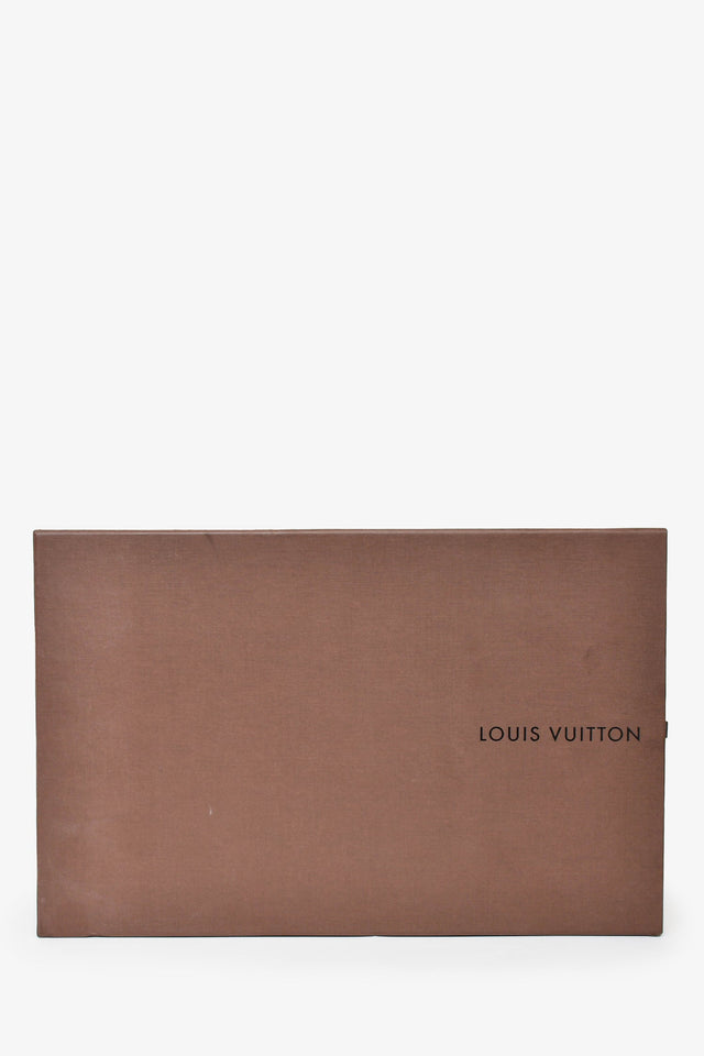 Louis Vuitton Black Suede Leather Cur Out Detail Peep Toe Heels Size 36.5