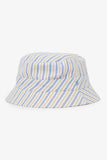 Hermes White/Blue Striped Bucket Hat Size 58