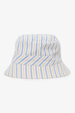 Hermes White/Blue Striped Bucket Hat Size 58