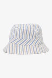 Hermes White/Blue Striped Bucket Hat Size 58