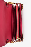Louis Vuitton 2014 Fuscia Vernis Leather Monogram Sarah Wallet on Chain