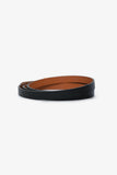 Hermes Black Leather Behapi Double Tour Bracelet