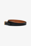 Hermes Black Leather Behapi Double Tour Bracelet
