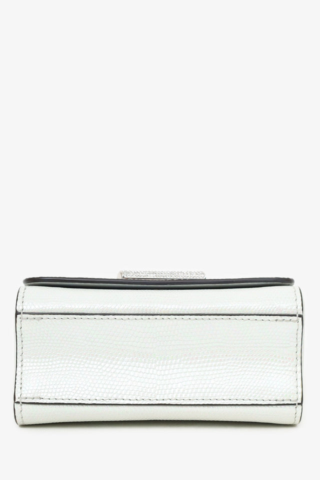 Louis Vuitton 2020 White Iridescent Karung Leather Twist Mini with Crystal Buckle