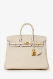 Hermes 2017 Craie Swift Leather Birkin 25