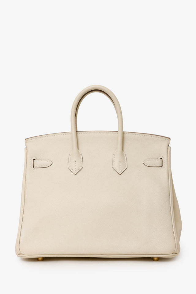 Hermes 2017 Craie Swift Leather Birkin 25