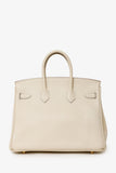 Hermes 2017 Craie Swift Leather Birkin 25