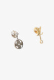Louis Vuitton 18K White/Yellow Gold Idylle Blossom LV Logo Diamond Ear Studs