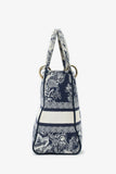Christian Dior Black/White Toile de Jouy 'Lady D-Lite' Top Handle with Strap