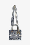 Christian Dior Black/White Toile de Jouy 'Lady D-Lite' Top Handle with Strap
