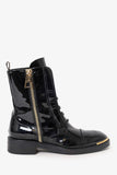 Louis Vuitton Patent Leather Combat Boots Size 37