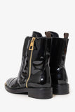 Louis Vuitton Patent Leather Combat Boots Size 37