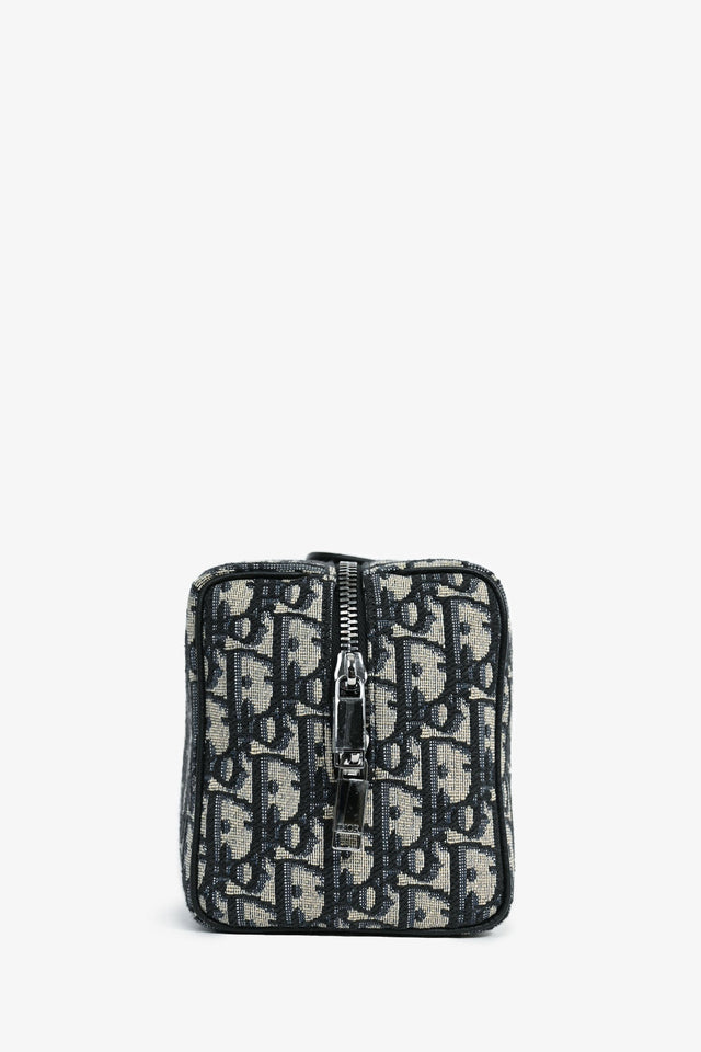 Christian Dior Navy Oblique 'Manity Case' Pouch