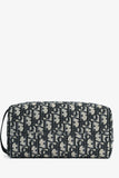 Christian Dior Navy Oblique 'Manity Case' Pouch