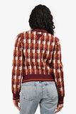 Prada 2024 Red/Brown Wool Plaid Sweater Size 38