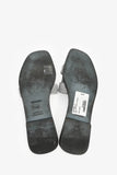 Hermes Silver Glitter Oran Sandals Size 40.5