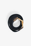 Hermes 2023 Etoupe Clemence Leather Evelyne 16 TPM Crossbody with Navy Blue Strap