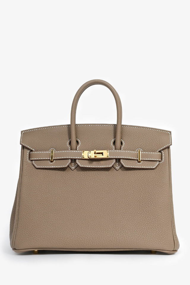 Hermes 2023 Etoupe Togo Leather Birkin 25