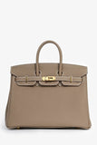 Hermes 2023 Etoupe Togo Leather Birkin 25