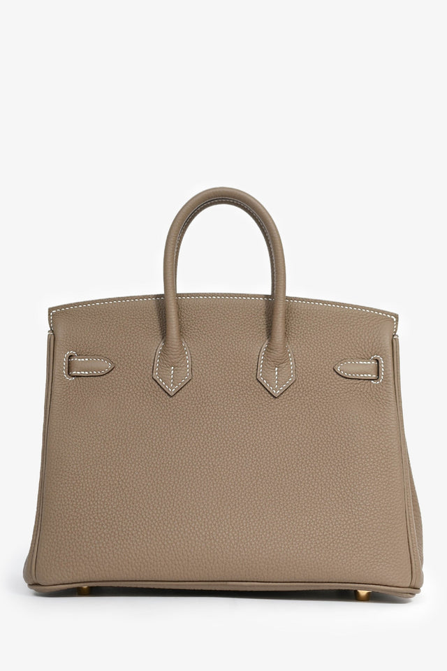 Hermes 2023 Etoupe Togo Leather Birkin 25