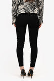 Burberry London Black Satin Side Panel Leggings Size 2