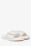 Louis Vuitton White Rubber/Leather Miami Slides Size 7 Mens