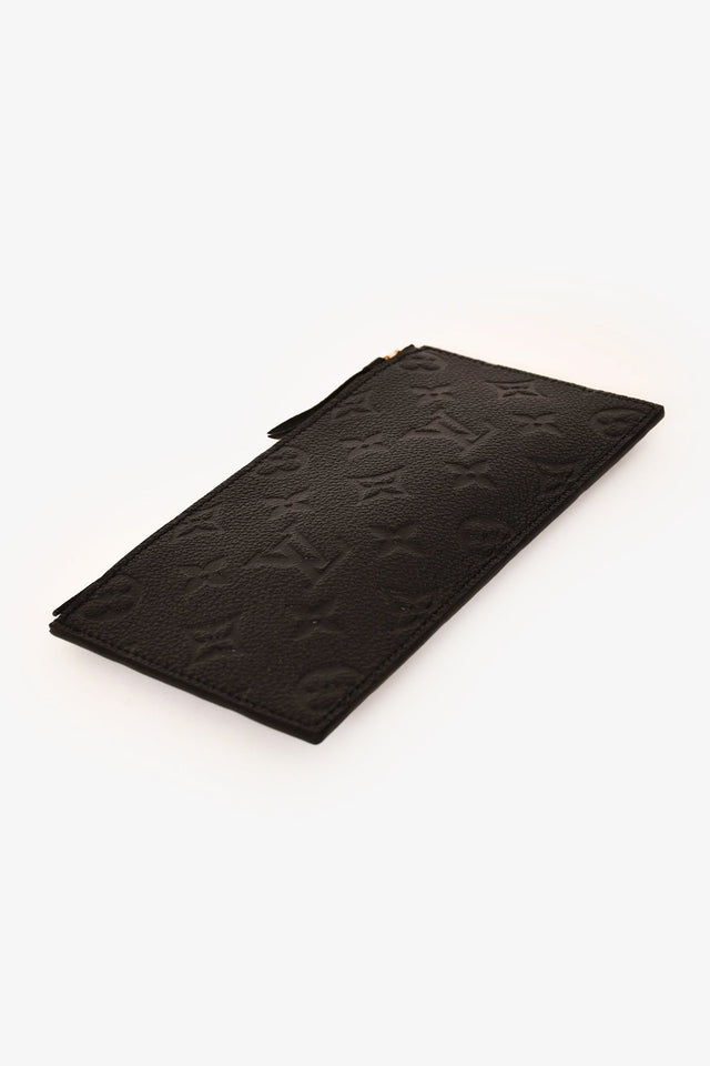 Louis Vuitton Black Leather Monogram Empreinte Felicie Zip Pouch Insert
