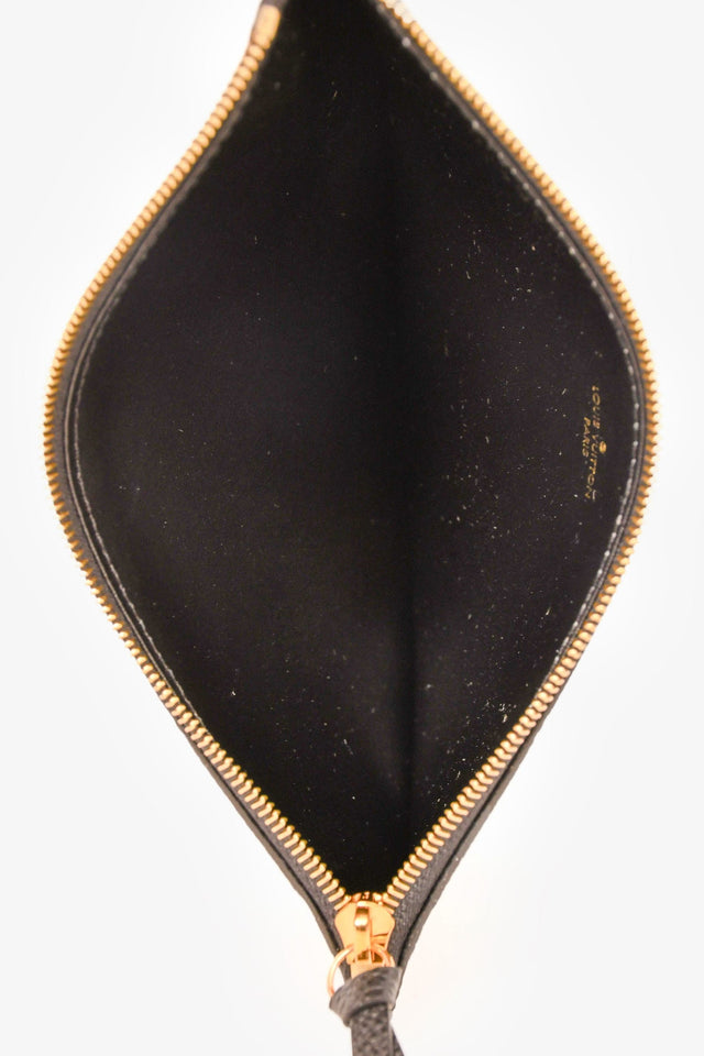 Louis Vuitton Black Leather Monogram Empreinte Felicie Zip Pouch Insert