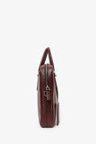 Prada Red Saffiano Leather Lux Briefcase with Strap