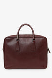Prada Red Saffiano Leather Lux Briefcase with Strap