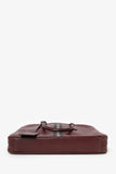 Prada Red Saffiano Leather Lux Briefcase with Strap