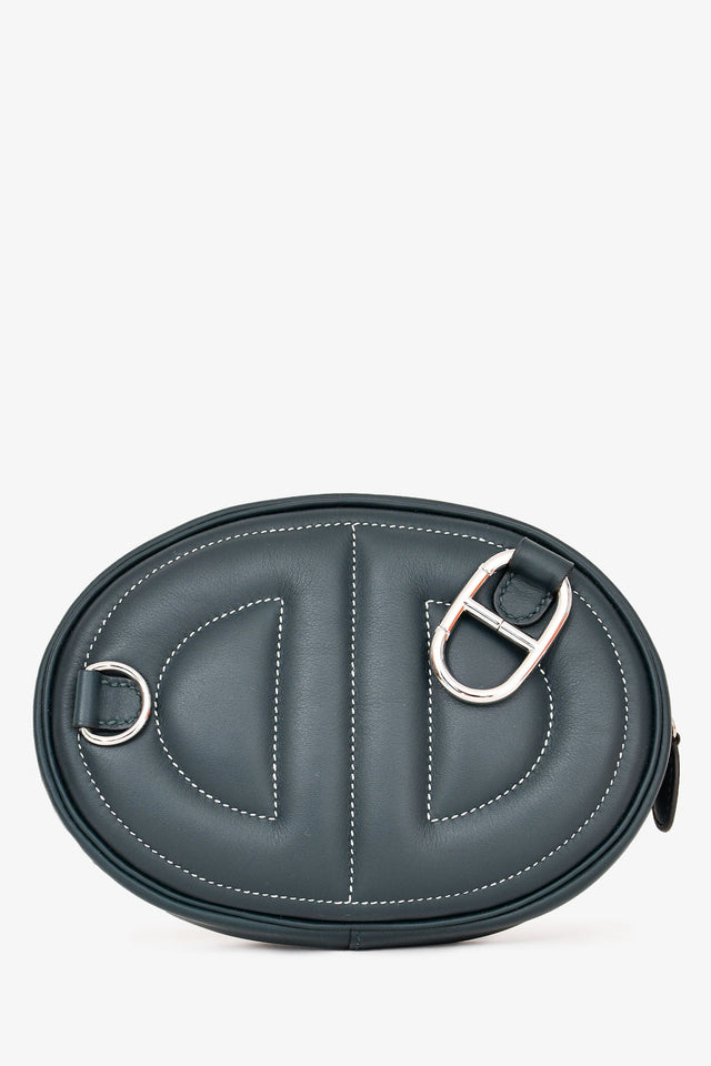Hermes 2022 Teal Leather 'In The Loop' Belt Bag