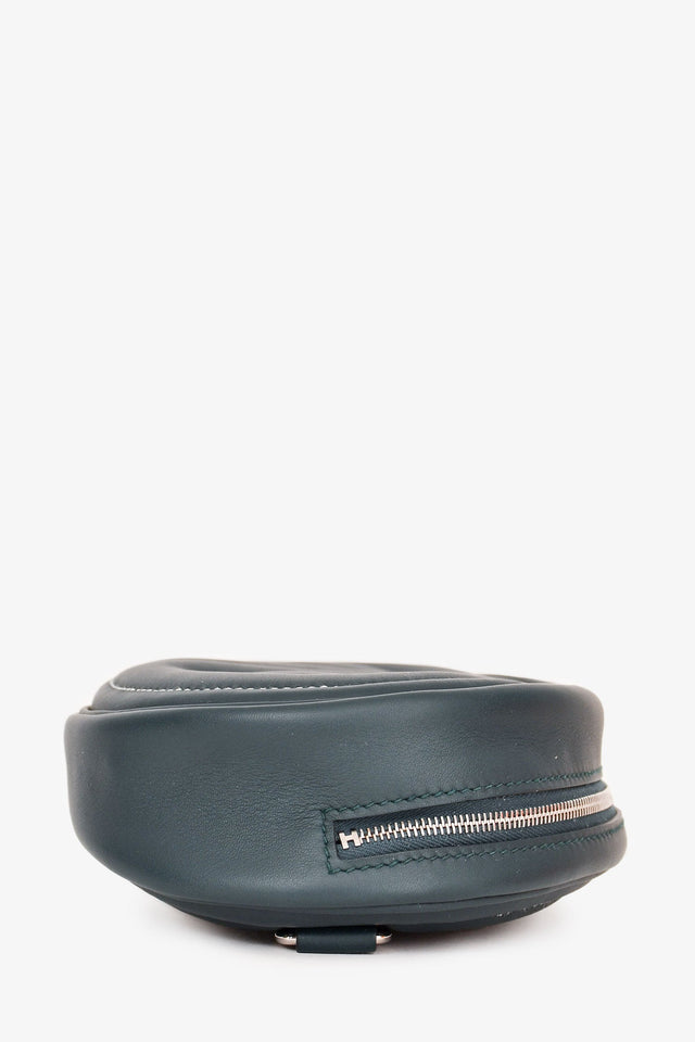 Hermes 2022 Teal Leather 'In The Loop' Belt Bag