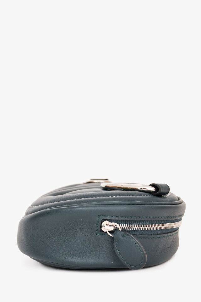 Hermes 2022 Teal Leather 'In The Loop' Belt Bag