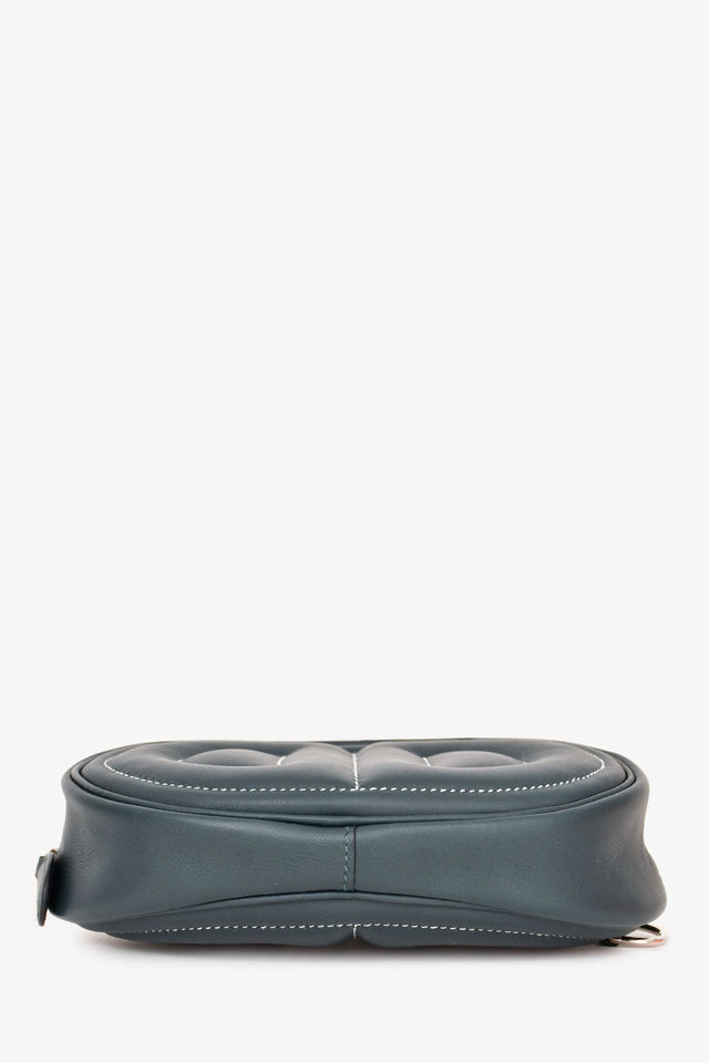 Hermes 2022 Teal Leather 'In The Loop' Belt Bag