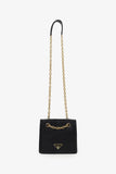 Prada Black Nylon Chain Shoulder Bag