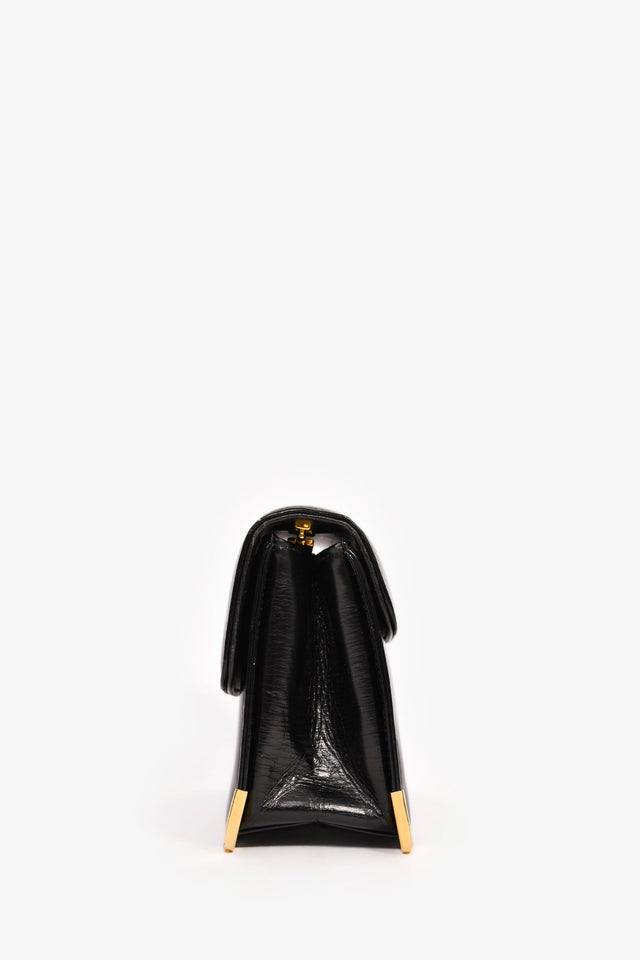 Christian Dior Black Box Leather Shoulder Bag