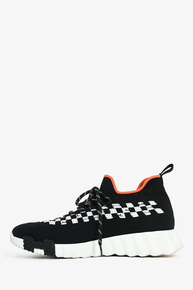 Hermes Black/White Mesh H 'Bouncing' Sneakers Size 36